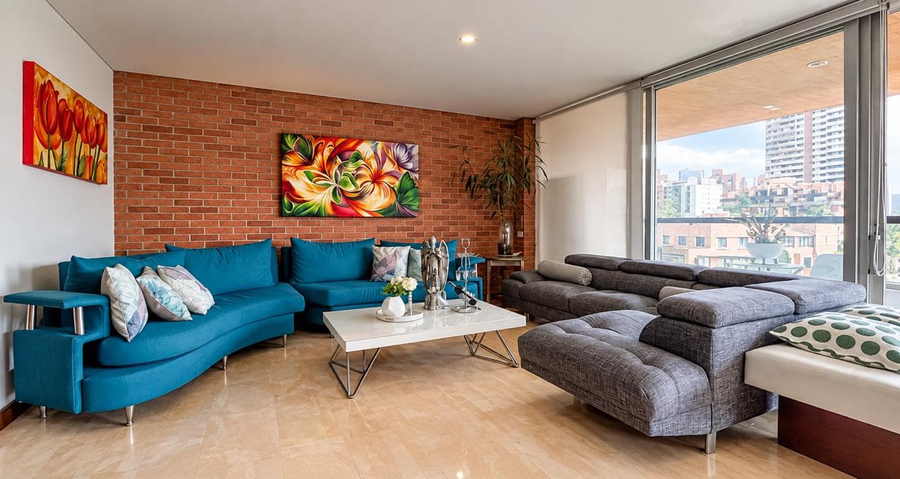 Apartamento en arriendo en Milla de Oro, Poblado, Medellín — foto 1 de 13