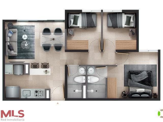 Apartamento en venta en V. Primavera, Aburra Sur, Caldas — foto 1 de 10