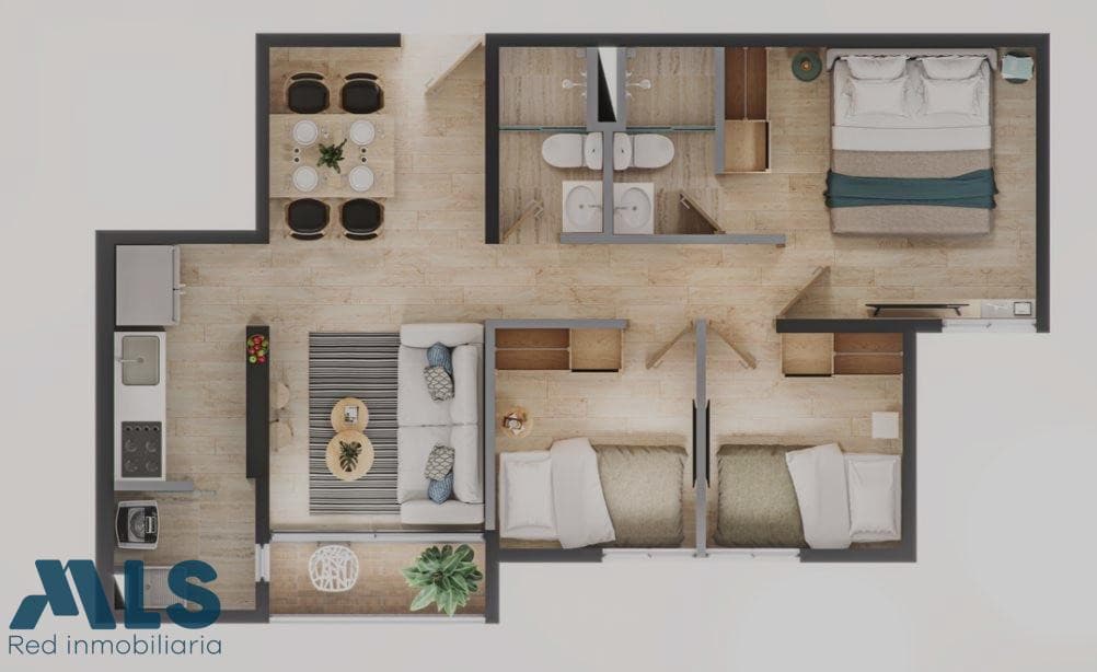 Apartamento en venta en Loma De San Jose, Aburra Sur, Sabaneta — foto 1 de 9