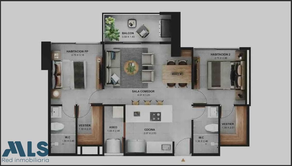 Apartamento en venta en V. San Jose, Aburra Sur, Sabaneta — foto 1 de 8