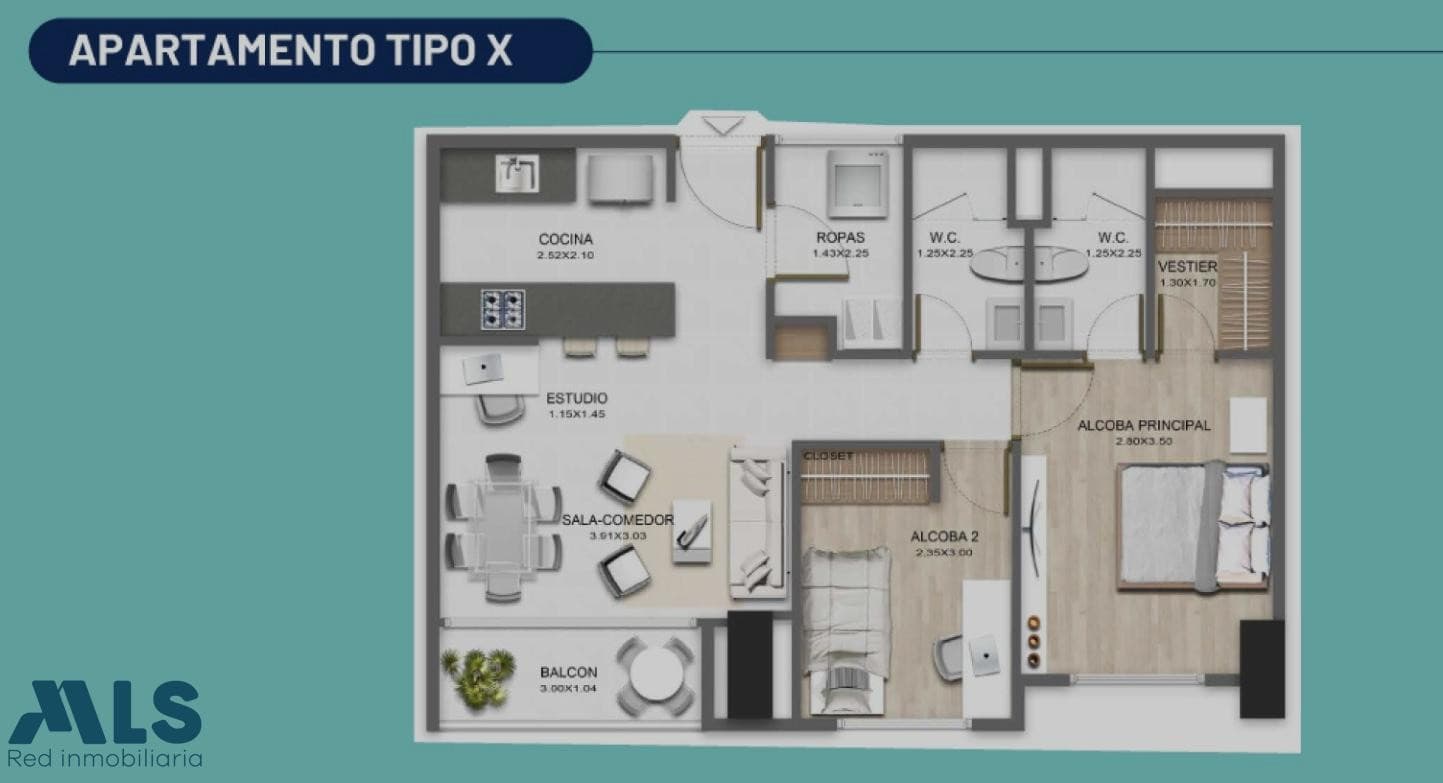 Apartamento en venta en Fabricato, Norte, Bello — foto 1 de 23