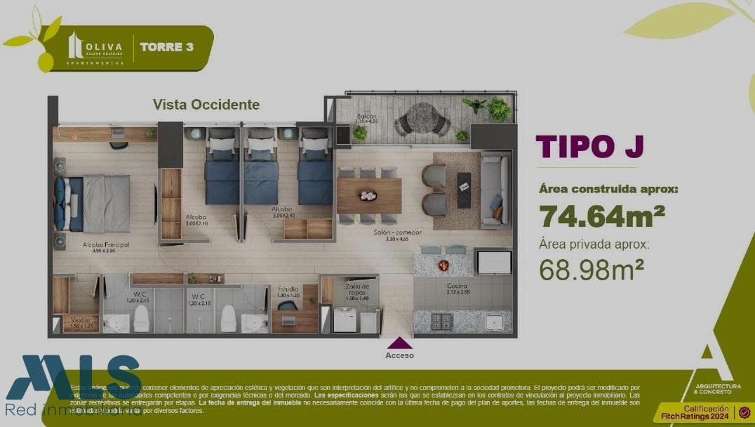 Apartamento en venta en Simon Bolivar, Aburra Sur, Itagüí — foto 1 de 10