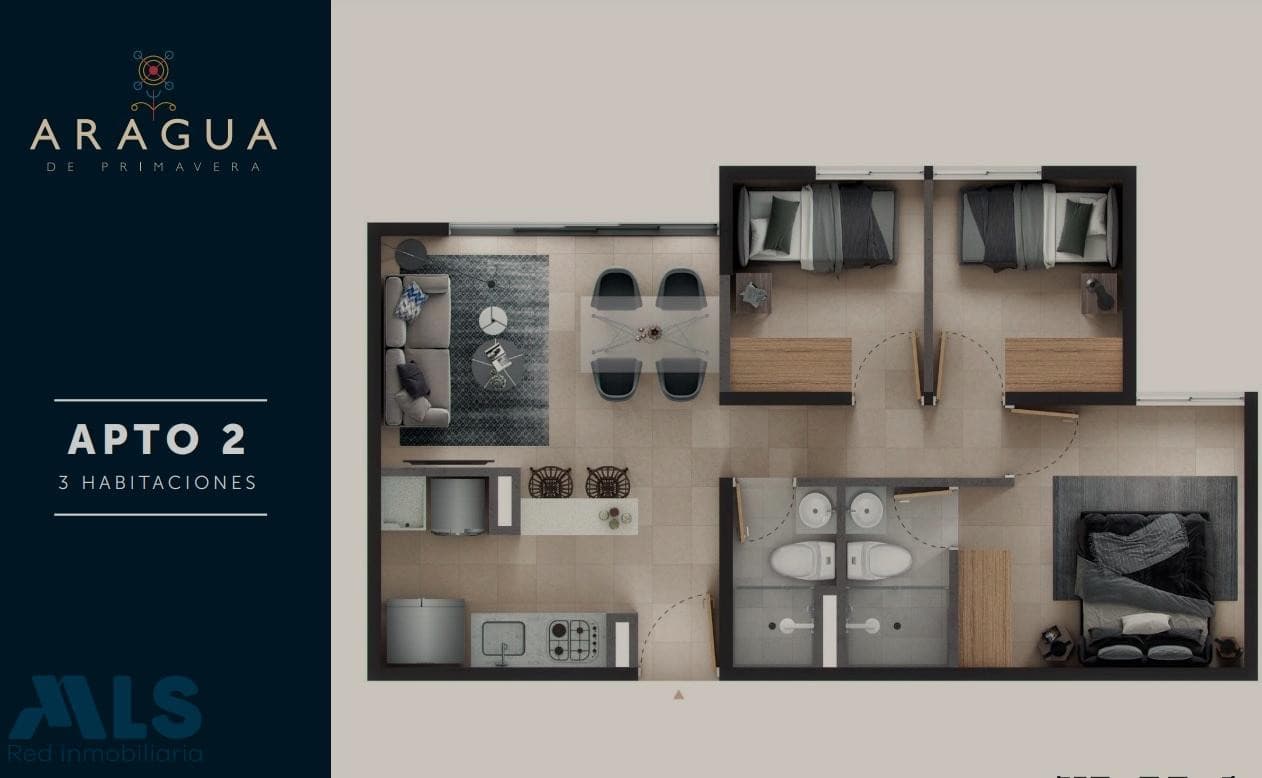 Apartamento en venta en V. Primavera, Aburra Sur, Caldas — foto 1 de 12