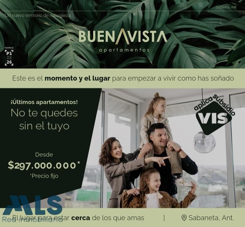 Apartamento en venta en Maria Auxiliadora, Aburra Sur, Sabaneta — foto 1 de 8