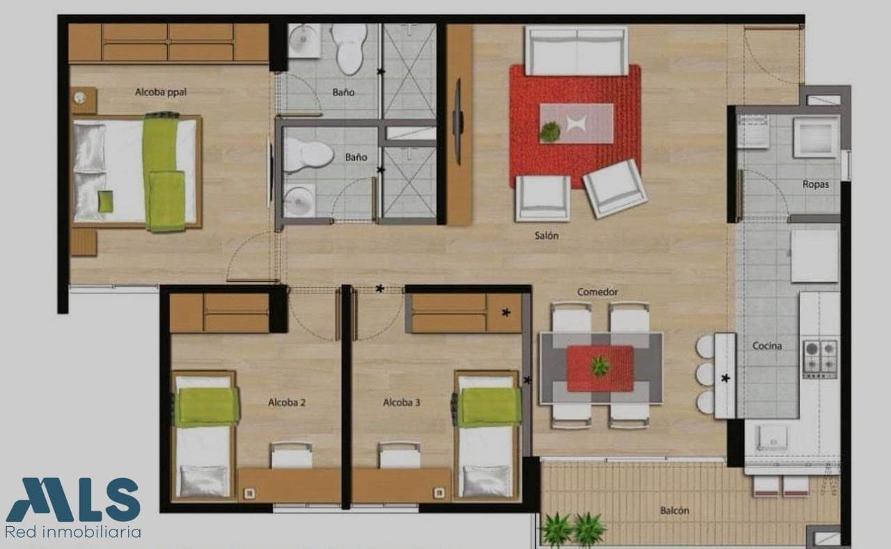 Apartamento en venta en V. Pan De Azúcar, Aburra Sur, Sabaneta — foto 1 de 17