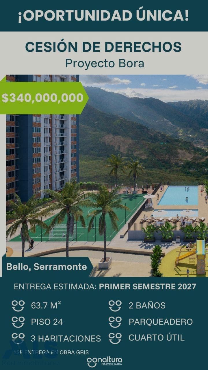 Apartamento en venta en Serramonte, Norte, Bello — foto 1 de 15