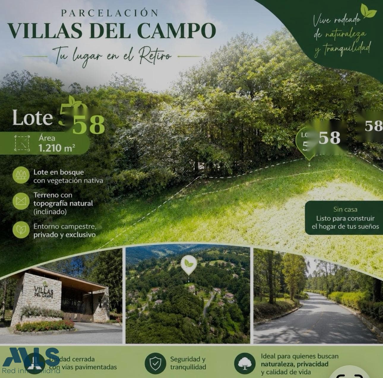 Lote Residencial en venta en Corredor Don Diego, Oriente Antioqueño, El Retiro — foto 1 de 8